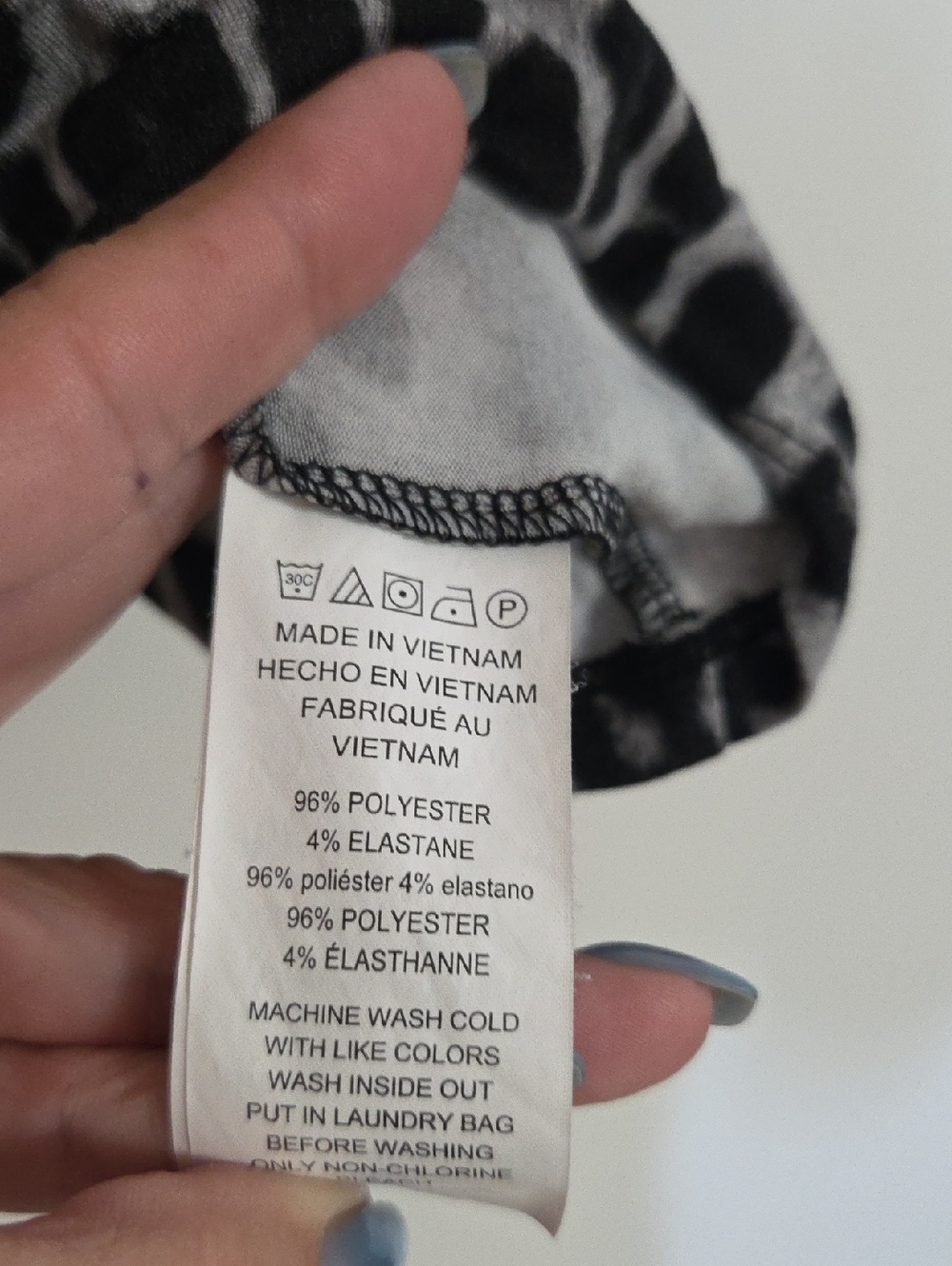 Michael Kors Black and Gray Leopard Halter Tank Medium - Picture 5 of 10